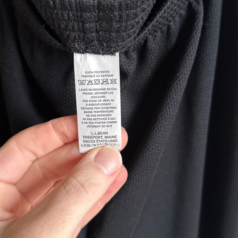 L.L.Bean Kids' Wicked Warm Midweight Thermal Pants in Black, Size XL 18 - Picture 8 of 11